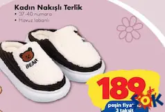 KADIN NAKIŞLI TERLİK fiyat ve kampanya bilgisi